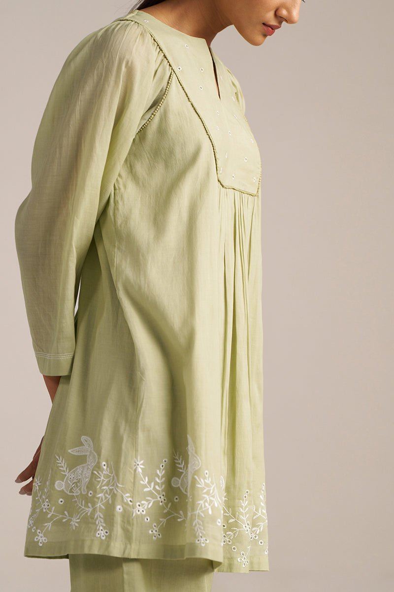 Sage Green Embroidered Co-ord Set