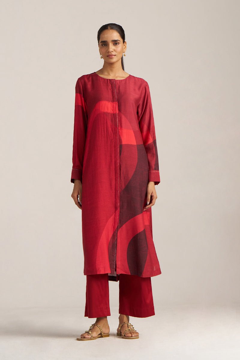 Tones of Crimson Co-ord Set