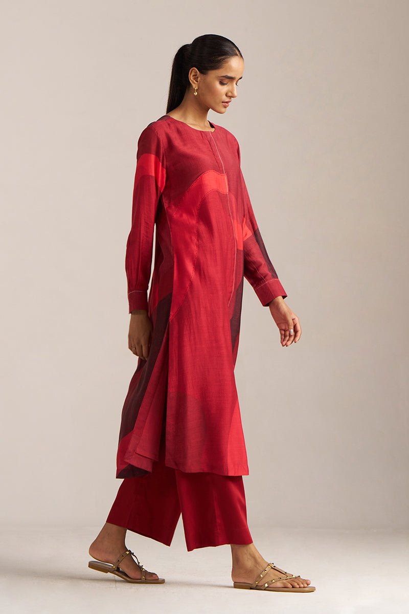 Tones of Crimson Co-ord Set