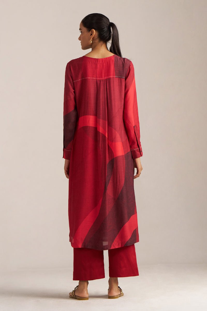 Tones of Crimson Co-ord Set