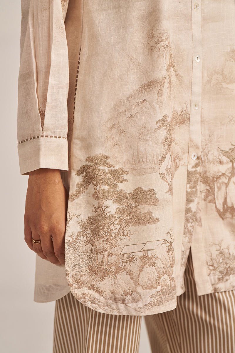 Macadamia and Tanin Cotton Linen Co-ord Set