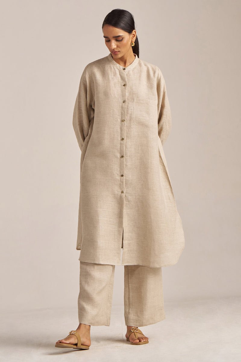 Undyed Natural Linen Co-ord Set