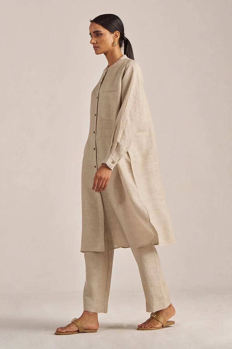 Undyed Natural Linen Co-ord Set