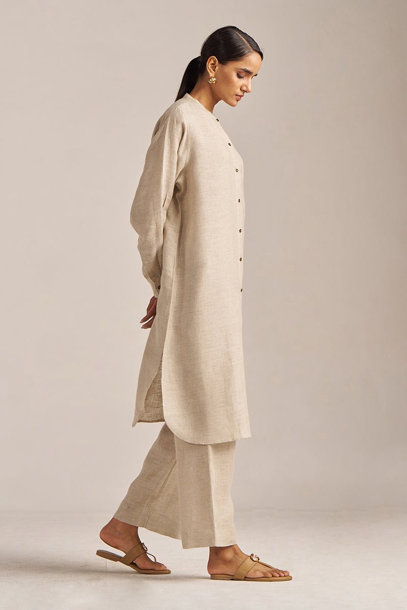 Undyed Natural Linen Co-ord Set