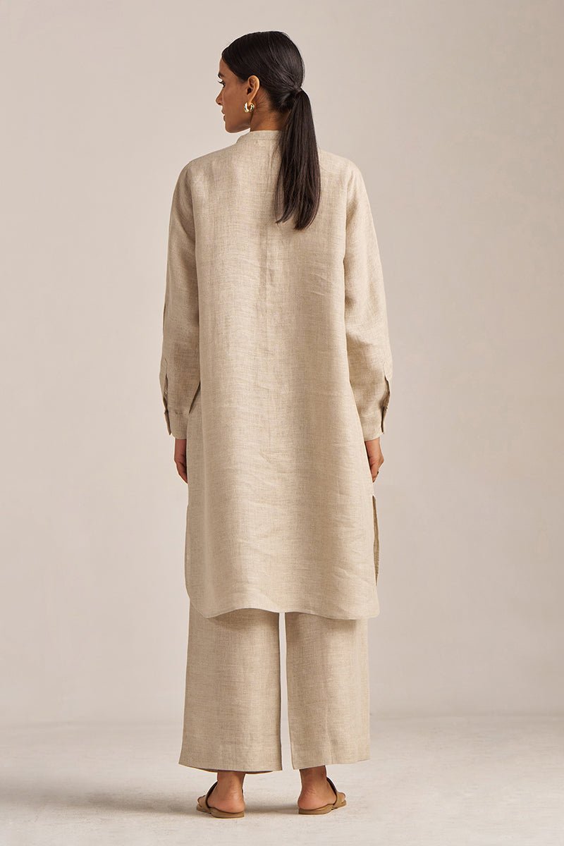 Undyed Natural Linen Co-ord Set
