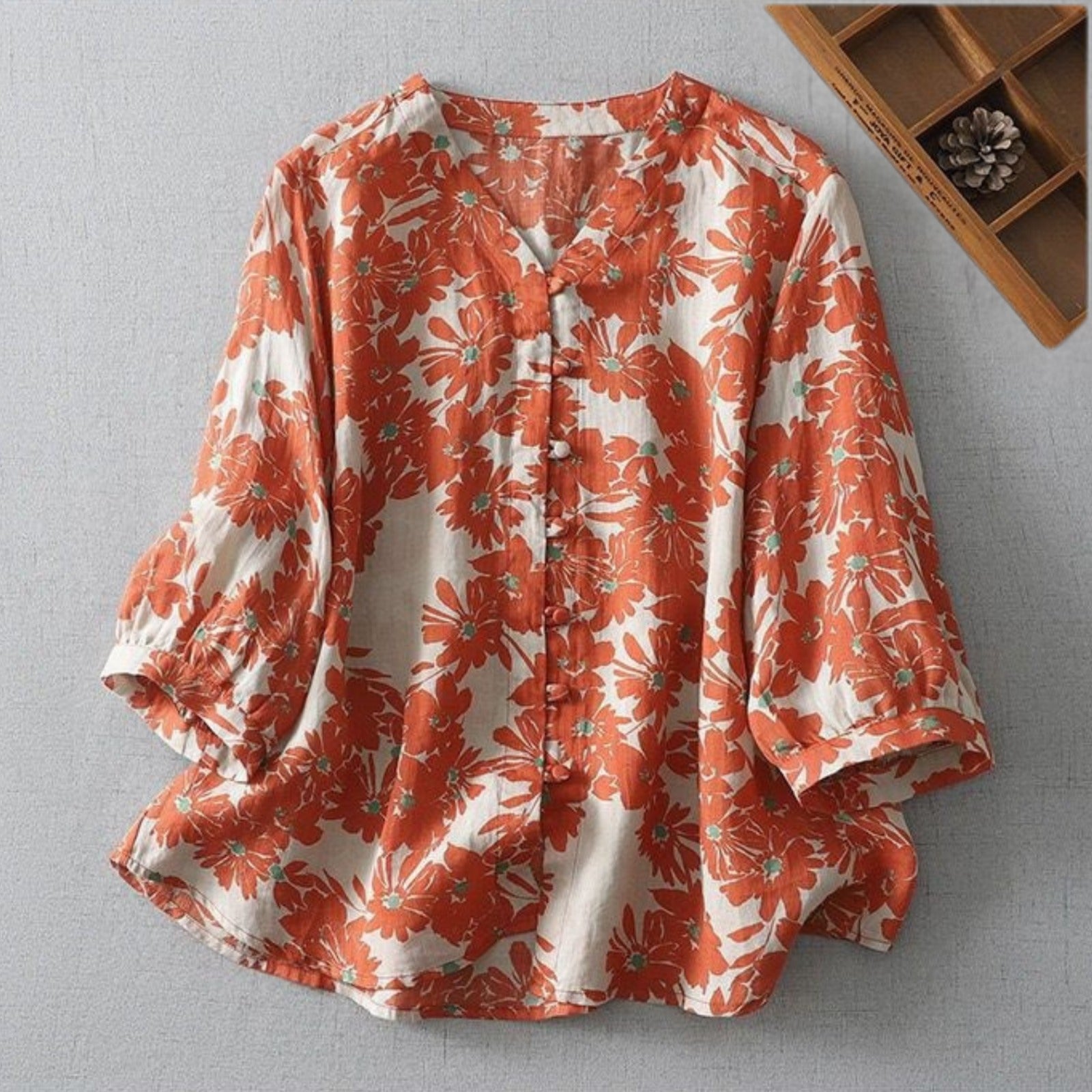 Pure Cotton Flex Floral Printed Shirt